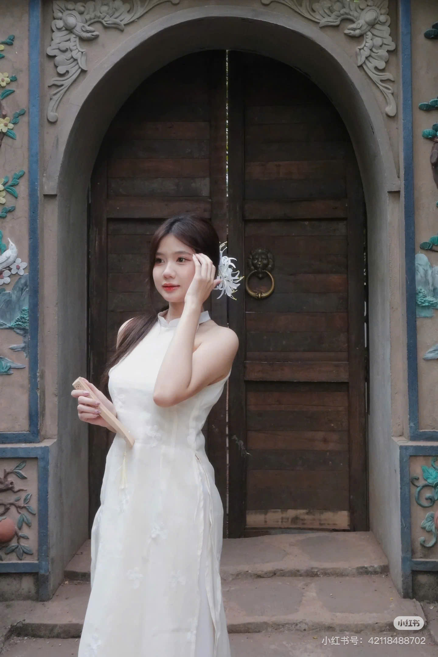 Kẹp Hoa Cài Tóc - bỉ ngạn trắng - Hình ảnh 8