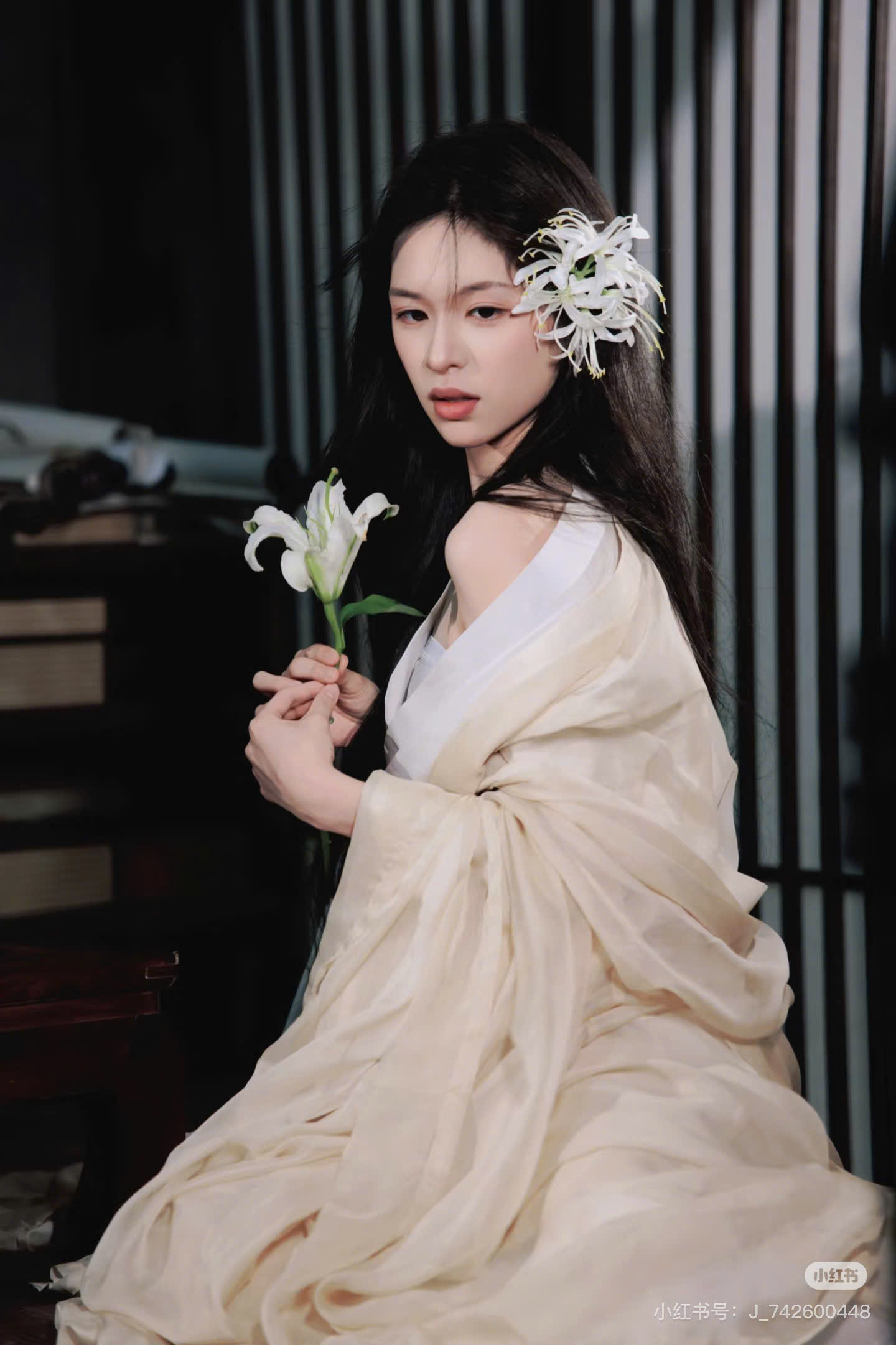 Kẹp Hoa Cài Tóc - bỉ ngạn trắng - Hình ảnh 9