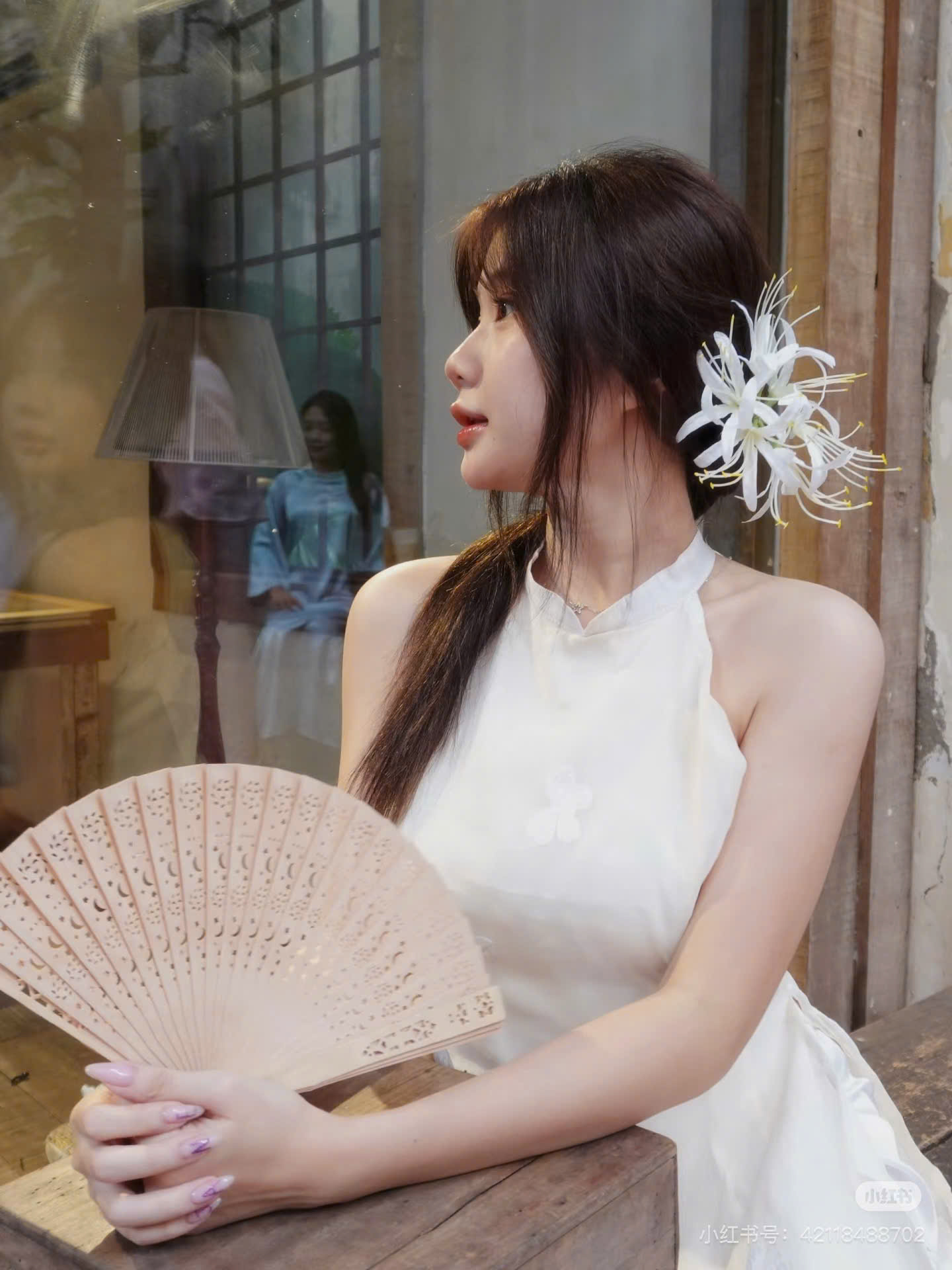 Kẹp Hoa Cài Tóc - bỉ ngạn trắng - Hình ảnh 11