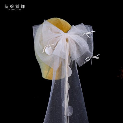 Nơ Voan Nhũ Tua Rua Mix Vỏ Xà Cừ - Hình ảnh 4