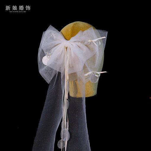 Nơ Voan Nhũ Tua Rua Mix Vỏ Xà Cừ - Hình ảnh 2