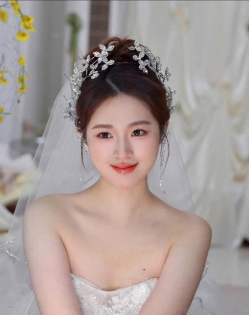 Set 2 Món Ốp Hoa Đá Mix Hồ Điệp - Hình ảnh 2