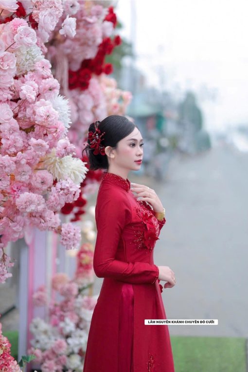 Set 3 Món Hoa Đỏ Nhung Nhụy Phale Xanh - - Hình ảnh 11