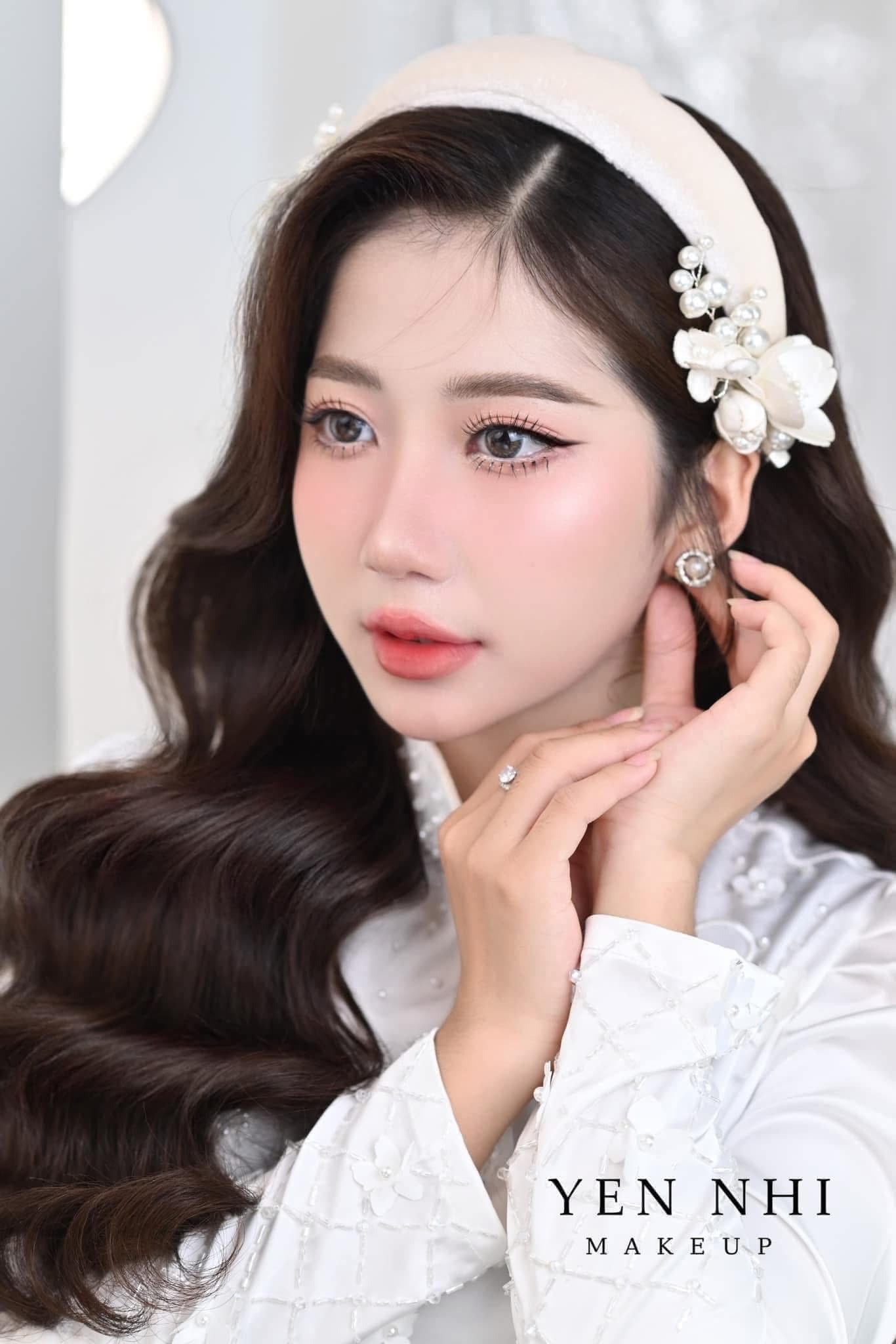 Set 3 Món Kẹp Hoa Kèm Bông Tai - Trắng - Hình ảnh 5