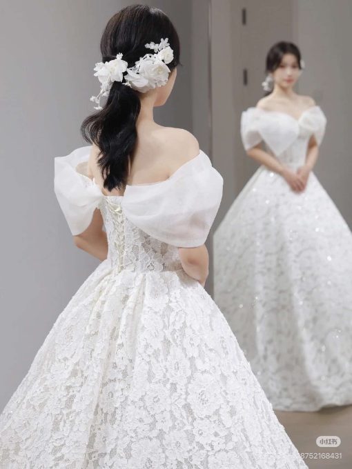 Set Hoa Mẫu Đơn Kèm Choker Bông Tai - - Hình ảnh 3