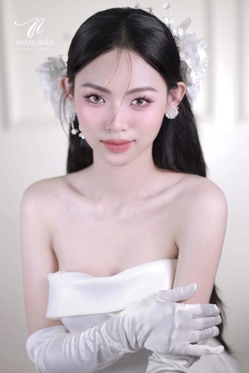 Set Hoa Mẫu Đơn Kèm Choker Bông Tai - - Hình ảnh 9