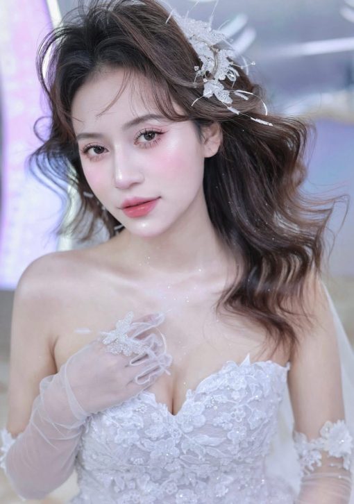 Set Ốp Đá Phale - Hồ Điệp Mix Lông Vũ Kèm Nhẫn - Hình ảnh 6