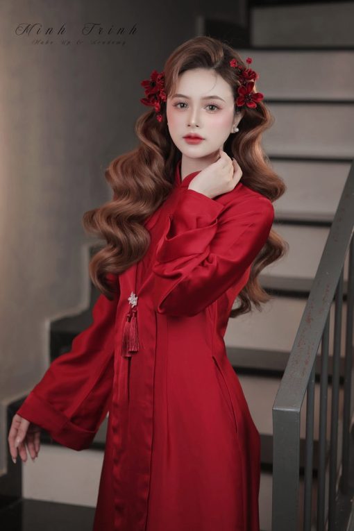 Set Trâm Đỏ 4 Món Kèm Bông Tai - - Hình ảnh 19
