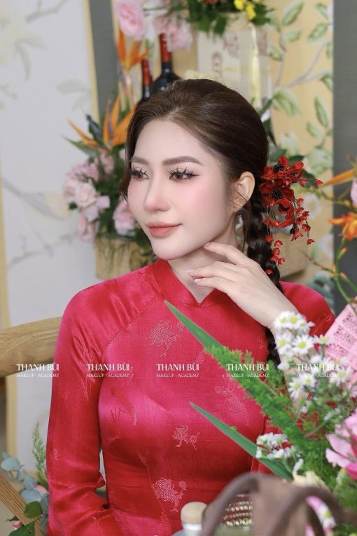 Trâm Hoa Đỏ Đô Nhụy Đen Tua Rua - - Hình ảnh 12