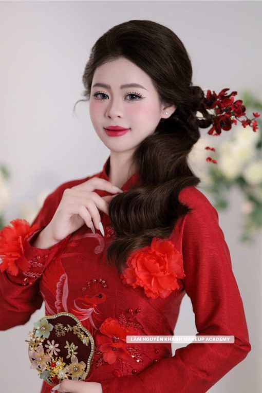 Trâm Hoa Đỏ Đô Nhụy Đen Tua Rua - - Hình ảnh 16