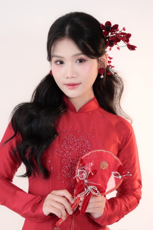 Trâm Hoa Đỏ Đô Nhụy Đen Tua Rua - - Hình ảnh 20