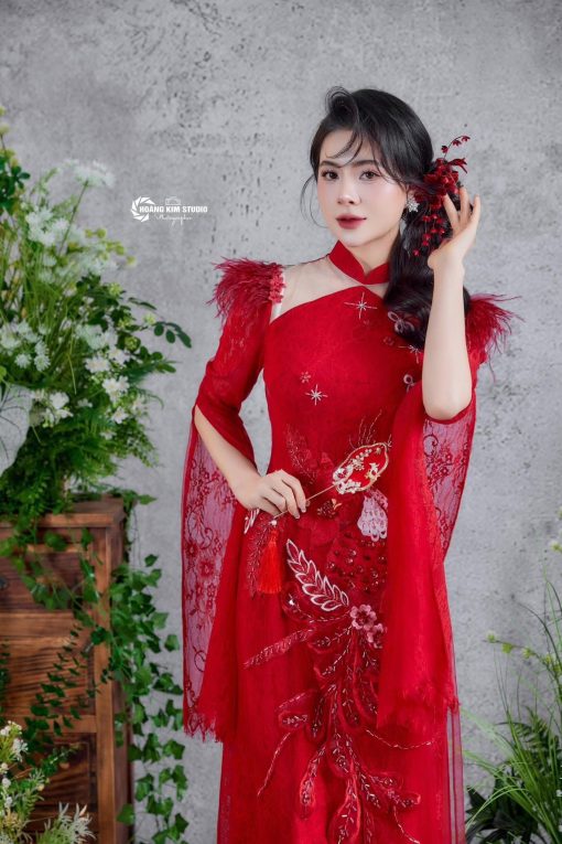 Trâm Hoa Đỏ Đô Nhụy Đen Tua Rua - - Hình ảnh 22