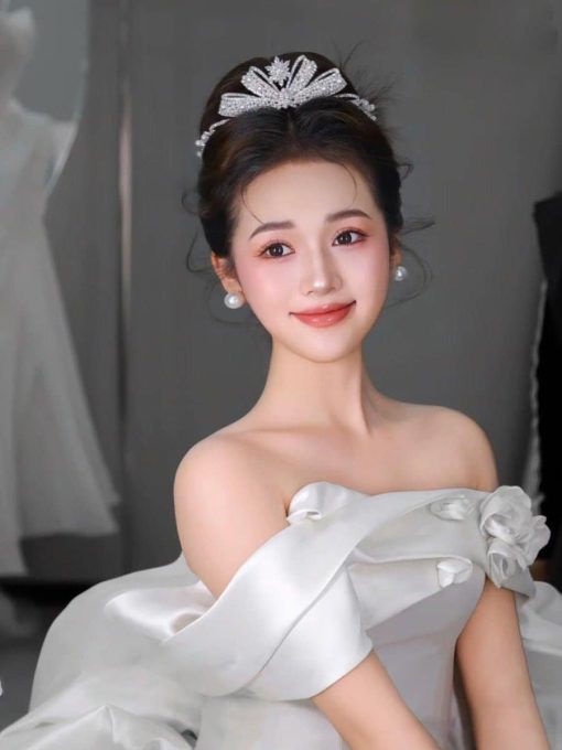 VƯƠNG MIỆN NƠ ĐÍNH NGỌC KẾT ĐÁ ZIRCON - - Hình ảnh 6