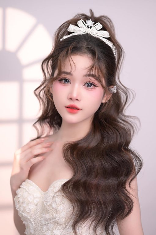 VƯƠNG MIỆN NƠ ĐÍNH NGỌC KẾT ĐÁ ZIRCON - - Hình ảnh 9