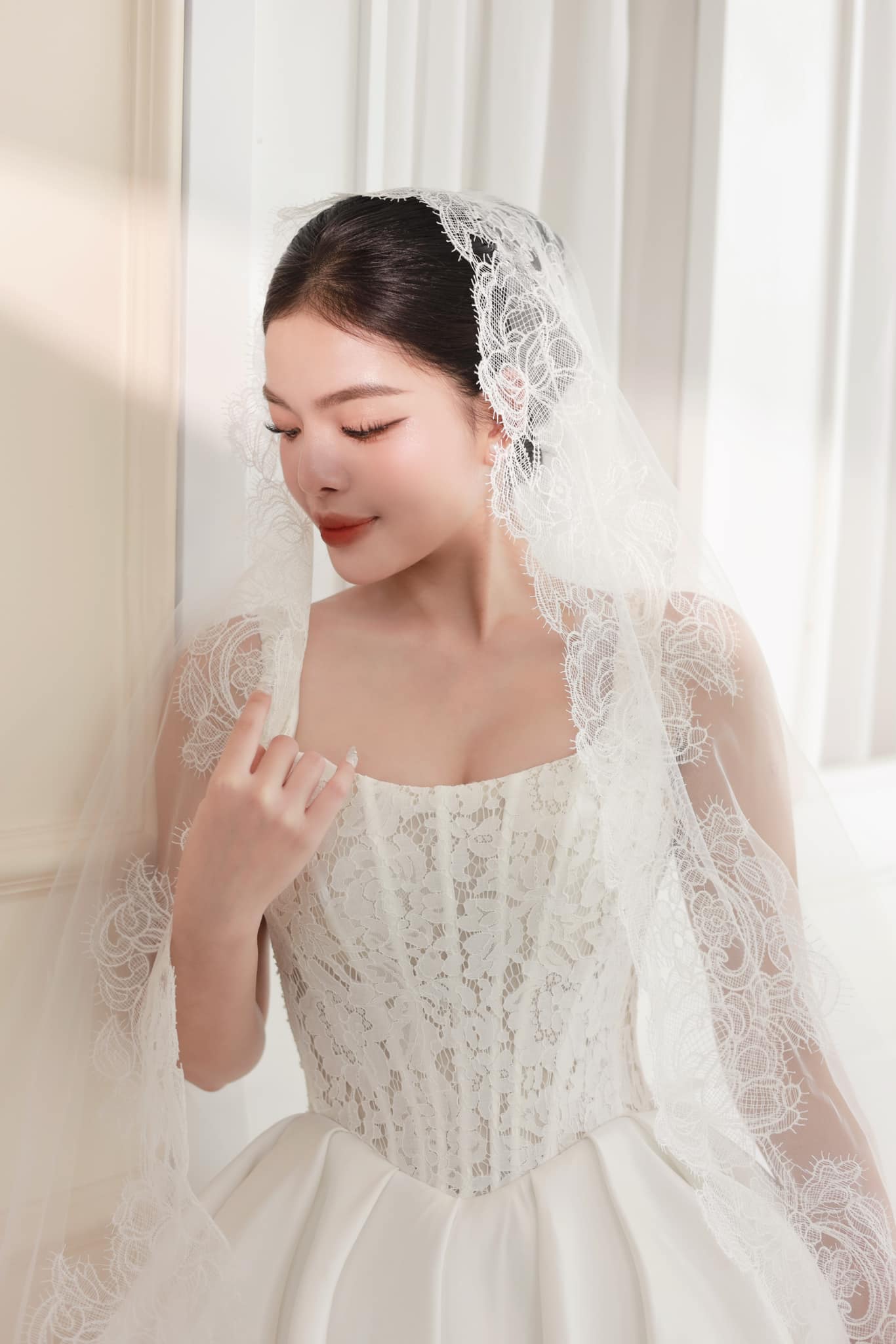 Voan Dài Viền Ren - 150cm180cm - Hình ảnh 5