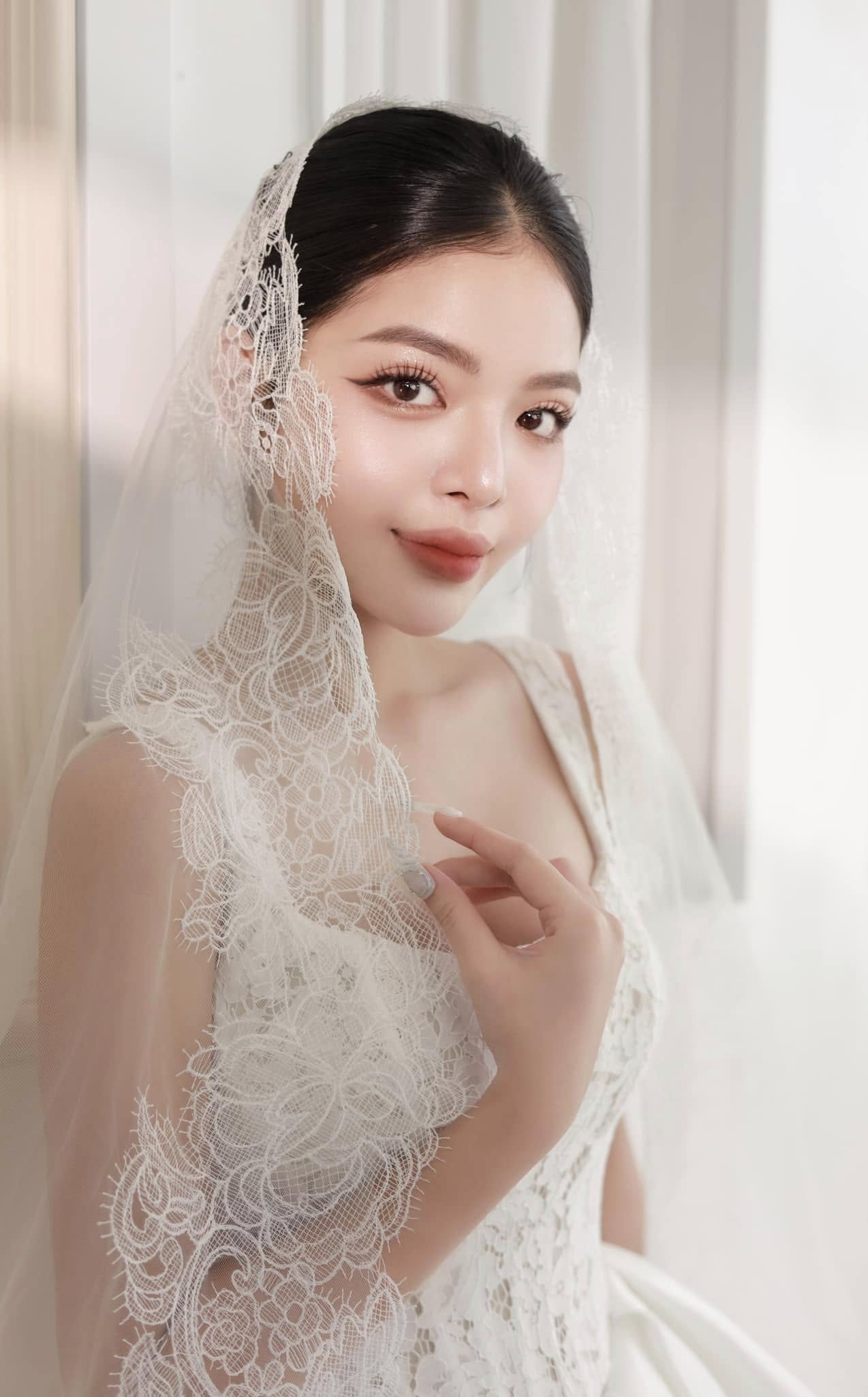 Voan Dài Viền Ren - 150cm180cm - Hình ảnh 4