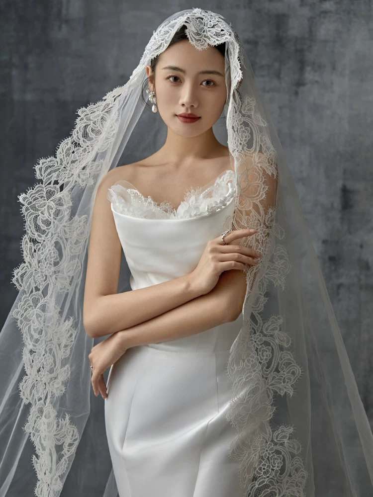 Voan Dài Viền Ren - 150cm280cm - Hình ảnh 5