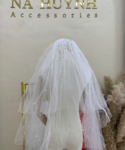 Voan Kim Tuyến Lớp 60-80cm - đính hạt trai