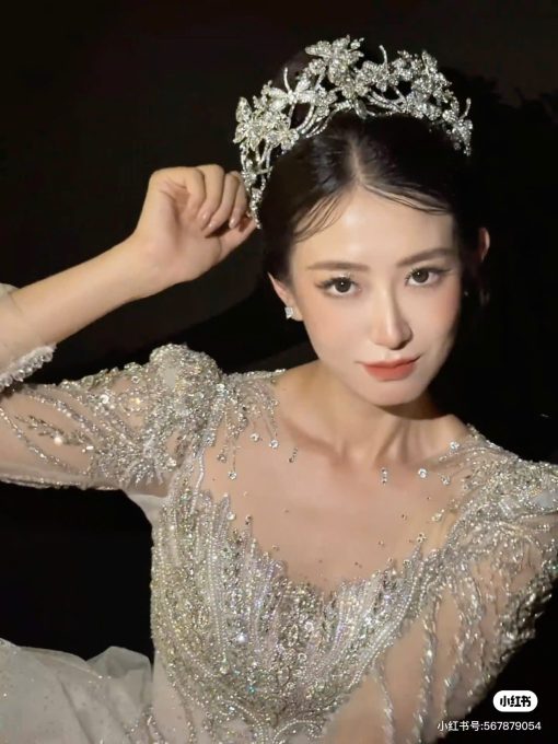 Vương Miện Đá Hồ Điệp 2 Tầng Cao Cấp - Hình ảnh 7