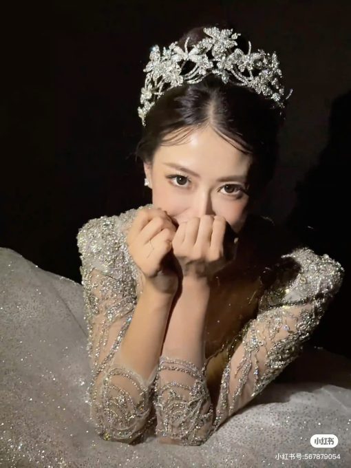 Vương Miện Đá Hồ Điệp 2 Tầng Cao Cấp - Hình ảnh 8