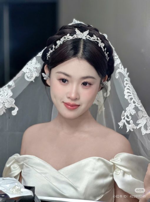 Vương Miện Hồ Điệp Thấp Kèm Bông Tai - - Hình ảnh 7