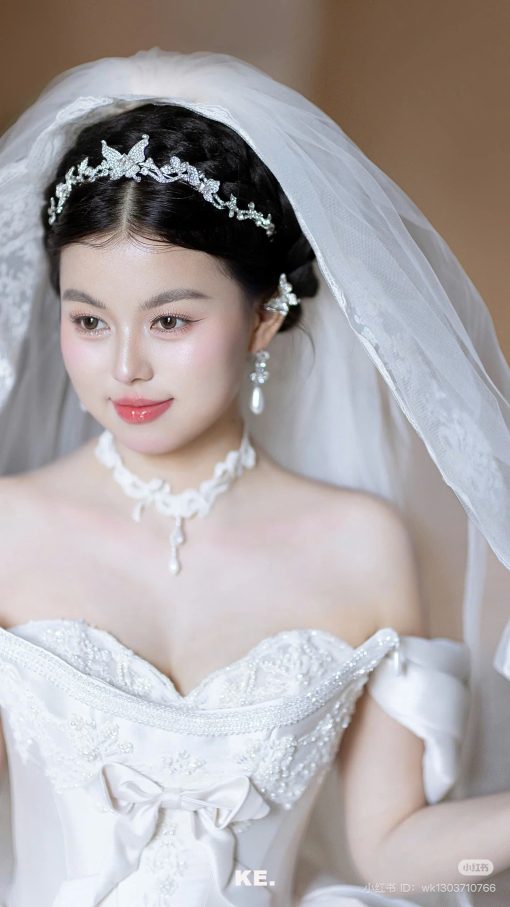 Vương Miện Hồ Điệp Thấp Kèm Bông Tai - - Hình ảnh 8