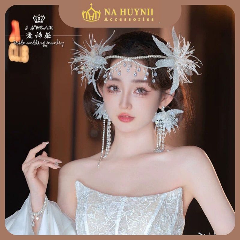 Lựa chọn phụ kiện phù hợp với từng phiên bản váy cưới