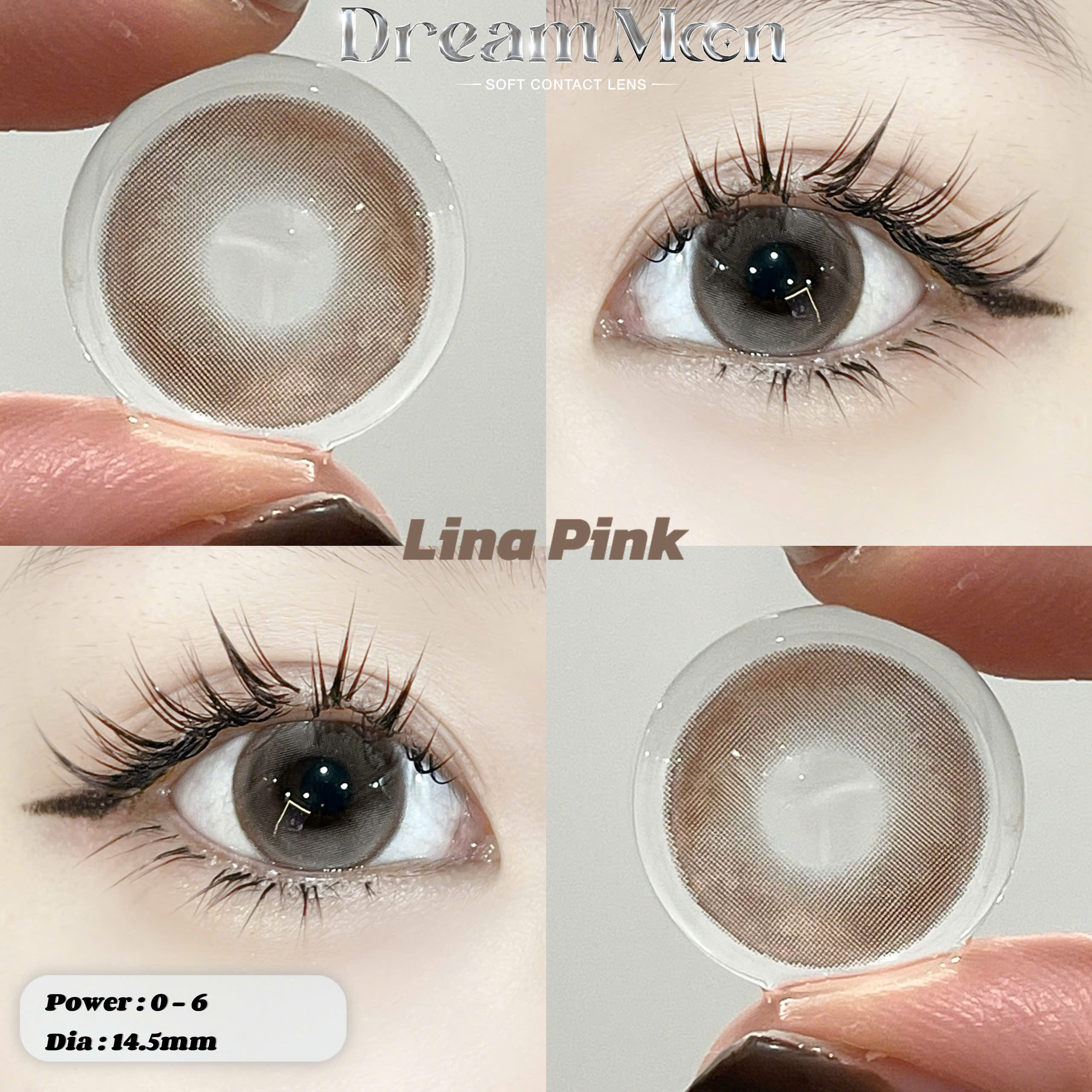 Contact Lens Dreamoon Chính Hãng, Lens Douyin Đủ Màu - Lina - Hình ảnh 2