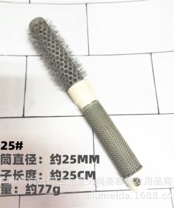 LƯỢC TRÒN CHẢI - Lược Tròn Chải Sấy Ống Nhôm Trắng Size 25