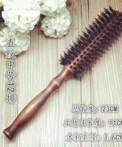LƯỢC TRÒN CHẢI SẤY - Lược Tròn Chải Sấy Cán Gỗ Size 12