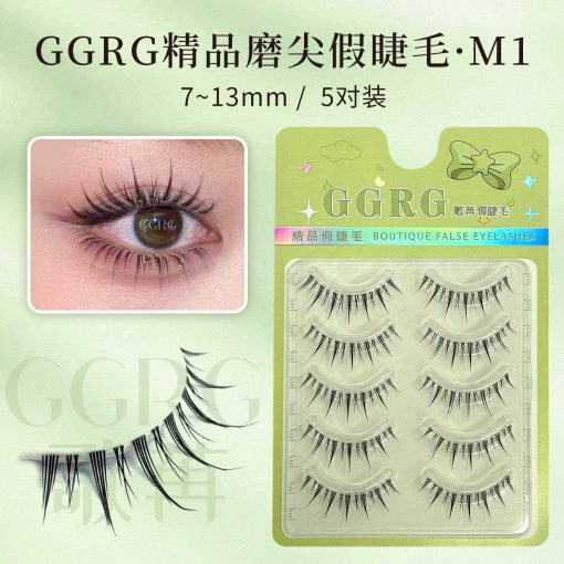 Lông Mi Gân Trong GGRG Hộp 5 Cặp - M1