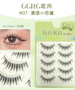 Lông Mi Gân Trong GGRG Hộp 5 Cặp - M37