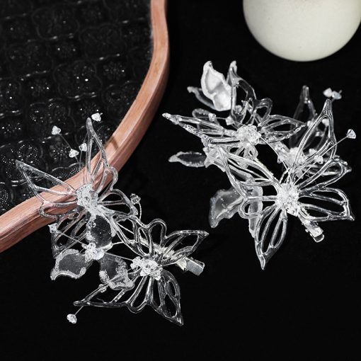 Set 2 Món Cài Hồ Điệp Phale Đính Nhũ Kèm Bông Tai - Hình ảnh 17