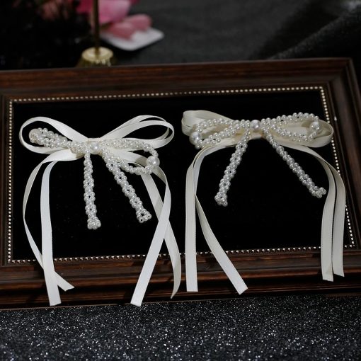 Set 2 Món Kẹp Nơ Ruybang Đính Nơ NGọc Trai