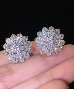 Bông Tai Đá, Bông Tai Cô Dâu, Bông Tai Concept - Đá 9