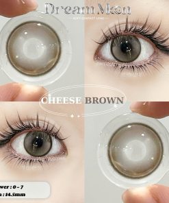 Contact Lens Dreamoon Chính Hãng, Lens Douyin Màu Brown - Cheese Brown
