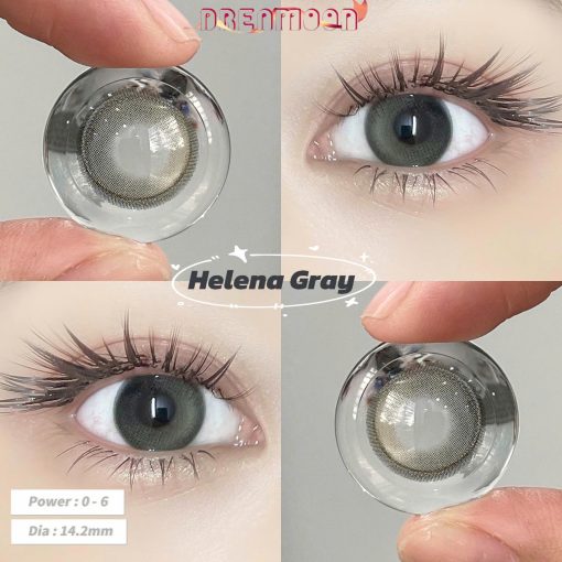 Contact Lens Dreamoon Chính Hãng, Lens Douyin Màu Gray - Helena Gray
