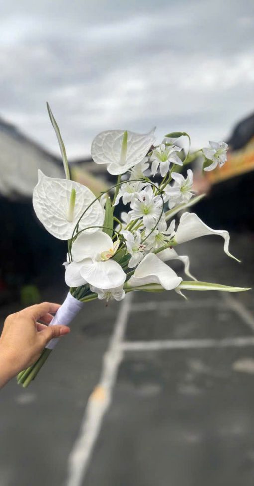 Hoa Cầm Tay Cô Dâu Phụ KIện Chụp Hình Phụ Kiện Cưới - 38