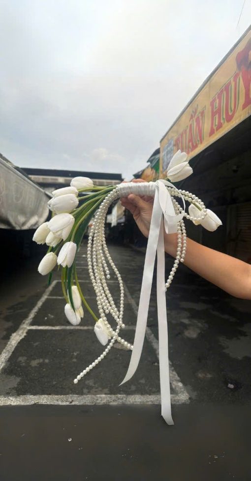 Hoa Cầm Tay Cô Dâu Phụ Kiện Chụp Hình Phụ Kiện Cưới - 35