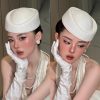Mũ Phớt Kiểu Pháp Màu Trắng