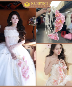 Hoa Cầm Tay Cô Dâu Phụ Kiện Chụp Hình Phụ Kiện Cưới - 41