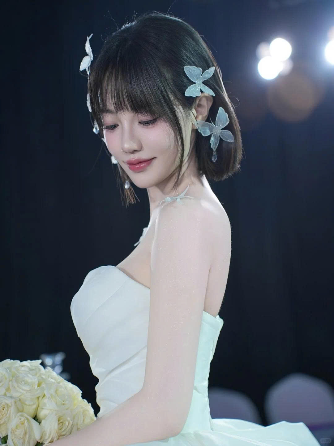 Set 2 Món Hồ Điệp Lưới Đính Kim Tuyến Mix Phale Giọt Nước - Hình ảnh 12