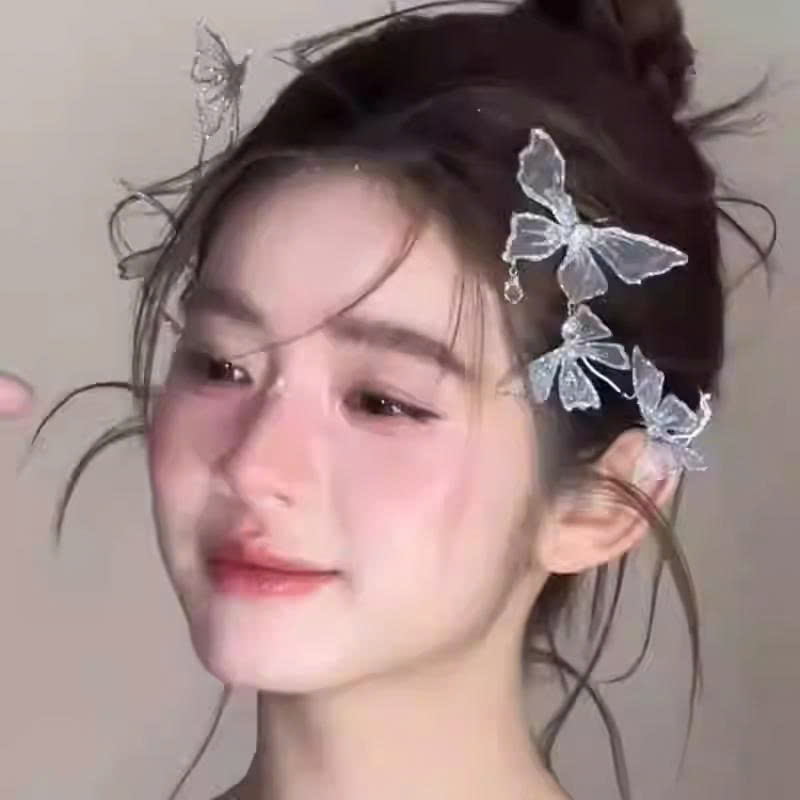 Set 2 Món Hồ Điệp Lưới Đính Kim Tuyến Mix Phale Giọt Nước - Hình ảnh 7