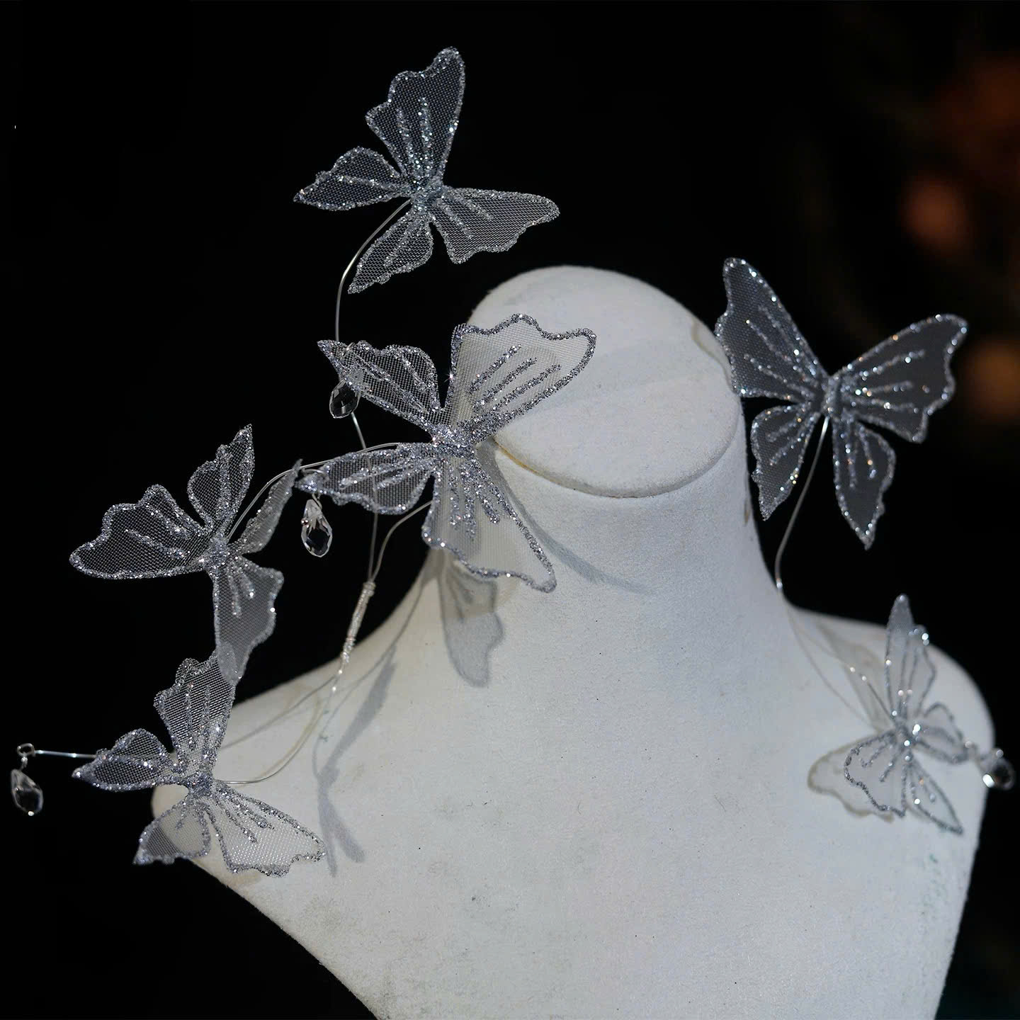 Set 2 Món Hồ Điệp Lưới Đính Kim Tuyến Mix Phale Giọt Nước - Hình ảnh 9