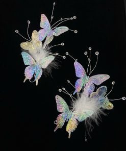 Set Ốp Hồ Điệp Đa Sắc Mix Lông Vũ