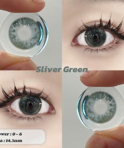 Contact Lens Dreamoon Chính Hãng, Lens Douyin Đủ Màu - Silver Green