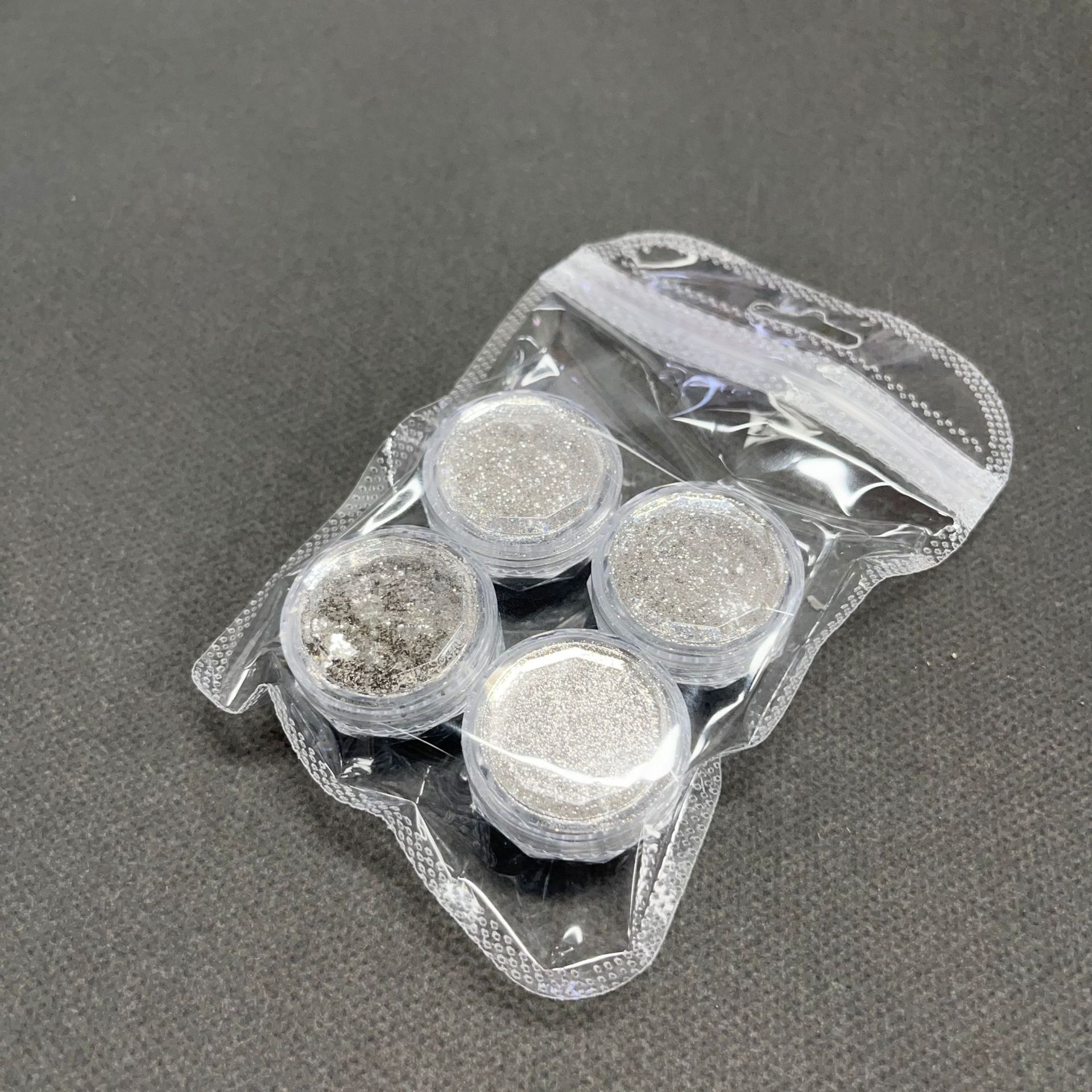 Set 4 Hộp Nhũ Màu Trắng Bạc