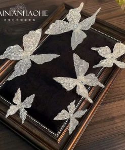 Set 6 Kẹp Hồ Điệp Ren Đính Phale