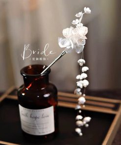 Trâm Hoa Hồng Nhí Tua Rua Hoa - Trắng